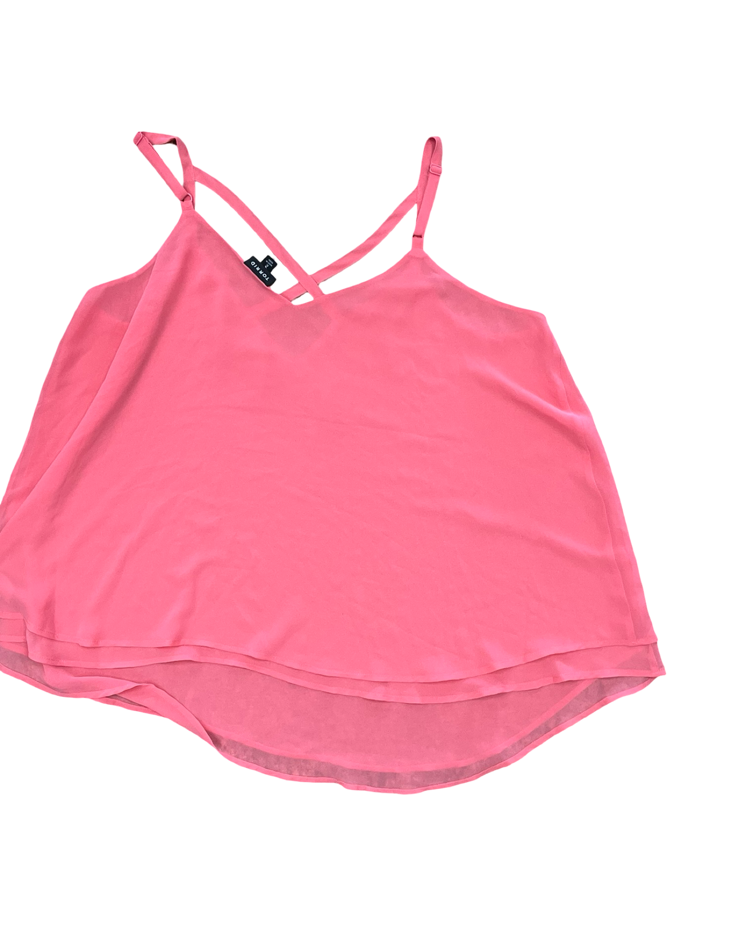 Top Sleeveless By Torrid In Pink, Size:2X