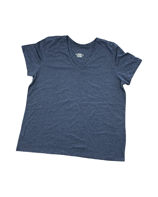 Top Ss Basic By Clothes Mentor In Blue, Size:3X
