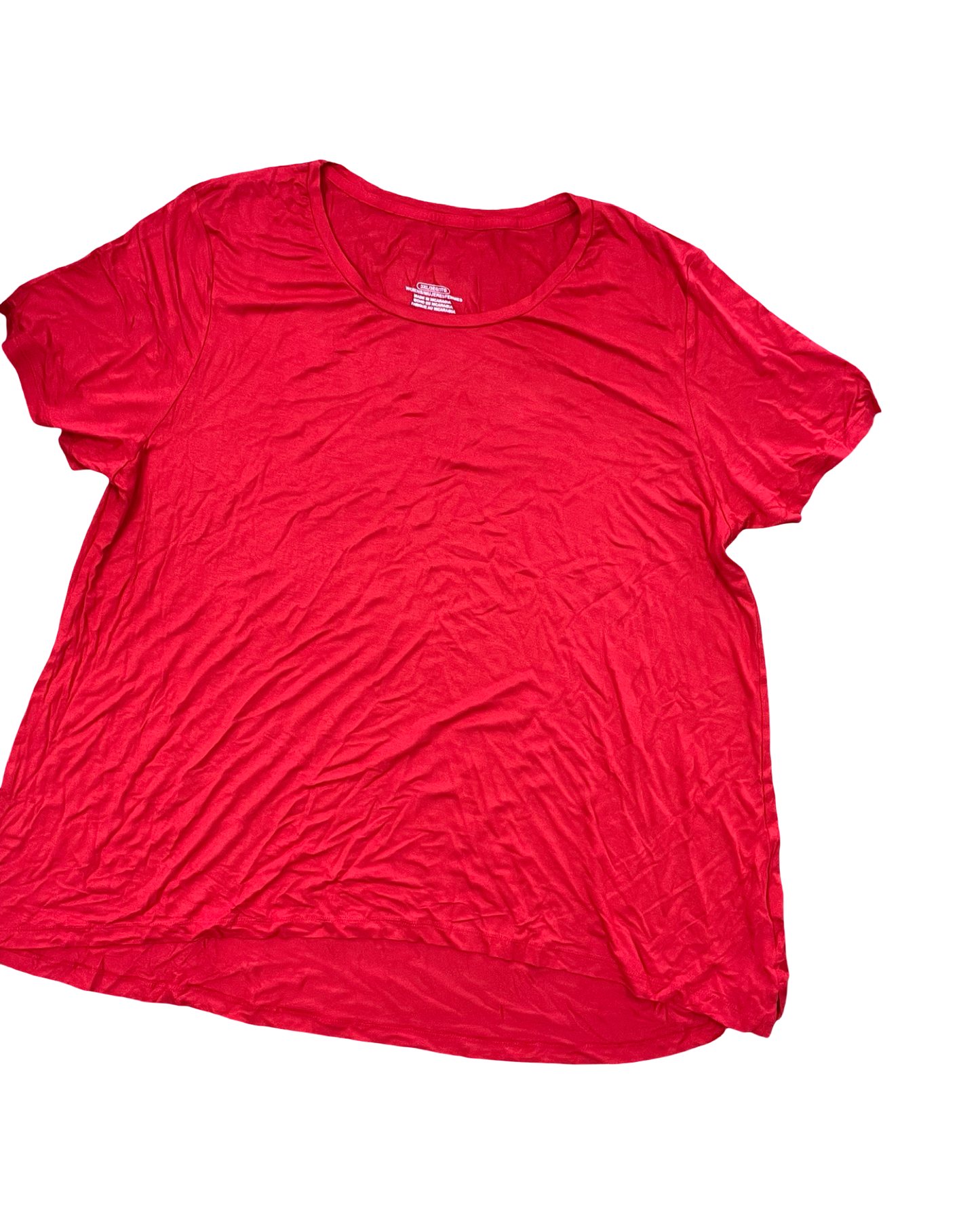 Top Ss Basic By Clothes Mentor In Red, Size:3X
