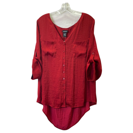 Top 3/4 Sleeve By Torrid In Red, Size:1X