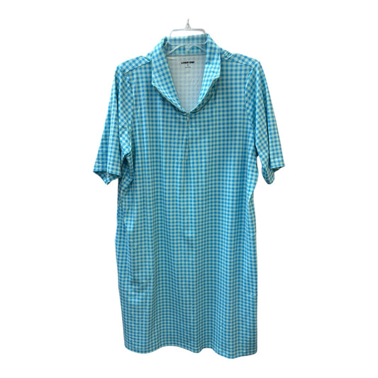 Athletic Dress By Lands End In Blue, Size:Xl