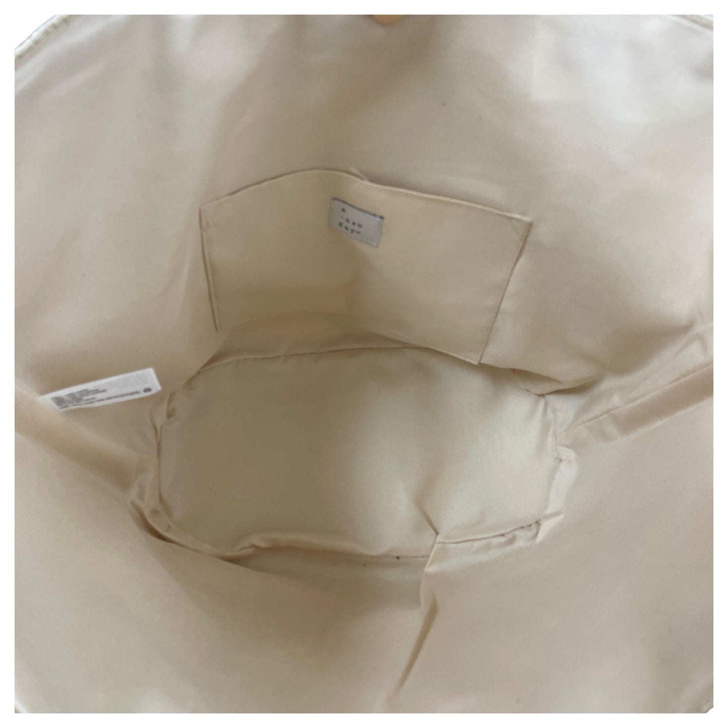 Handbag By A New Day In Black & Cream, Size:Large