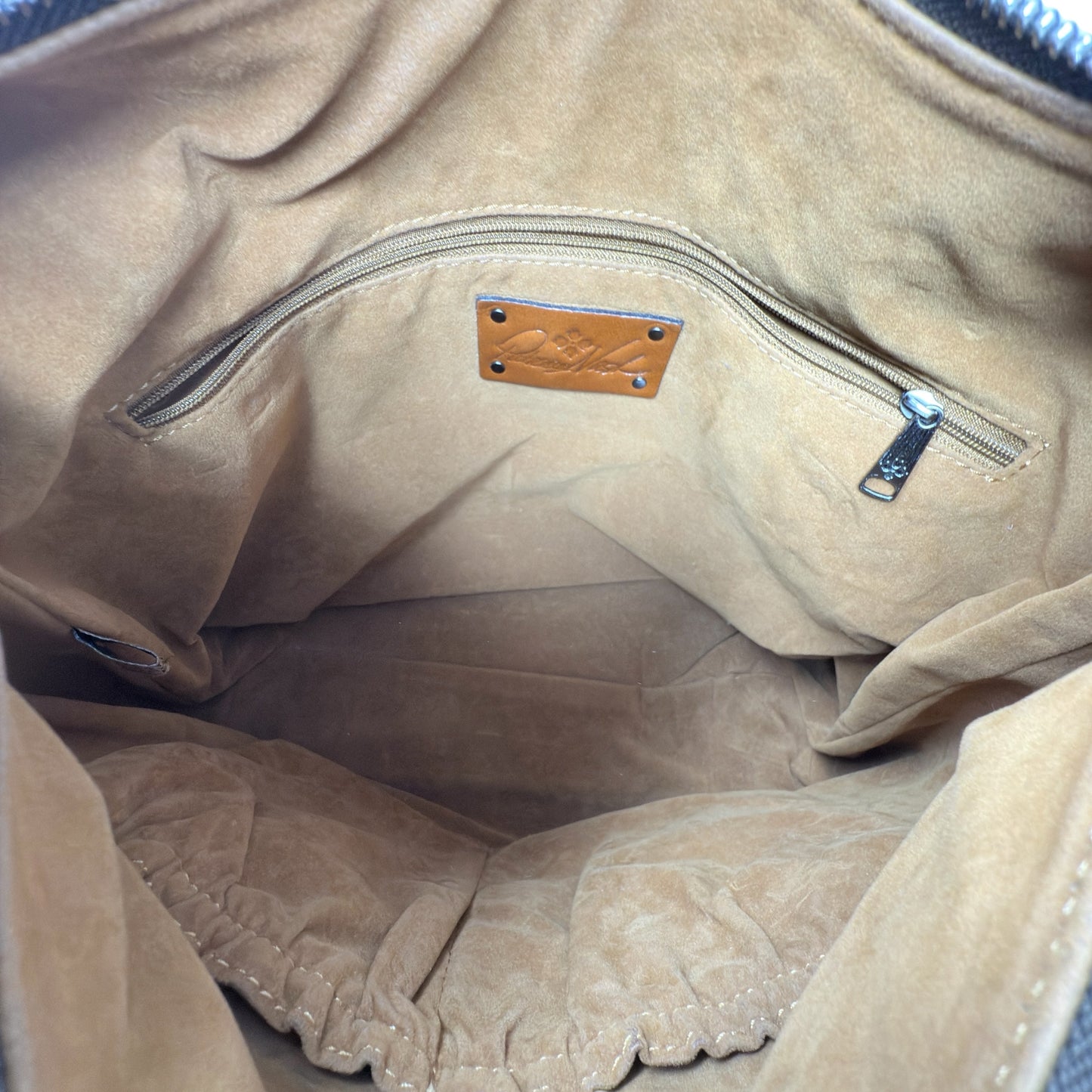 Lueven Burnished Suede HoboDesigner By Patricia Nash, Size: Medium