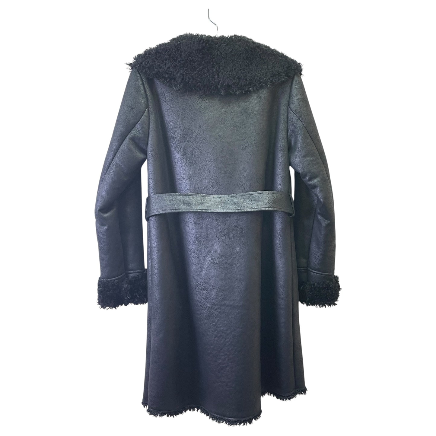 Coat Faux Fur & Sherpa By Via Spiga In Black, Size:Xs