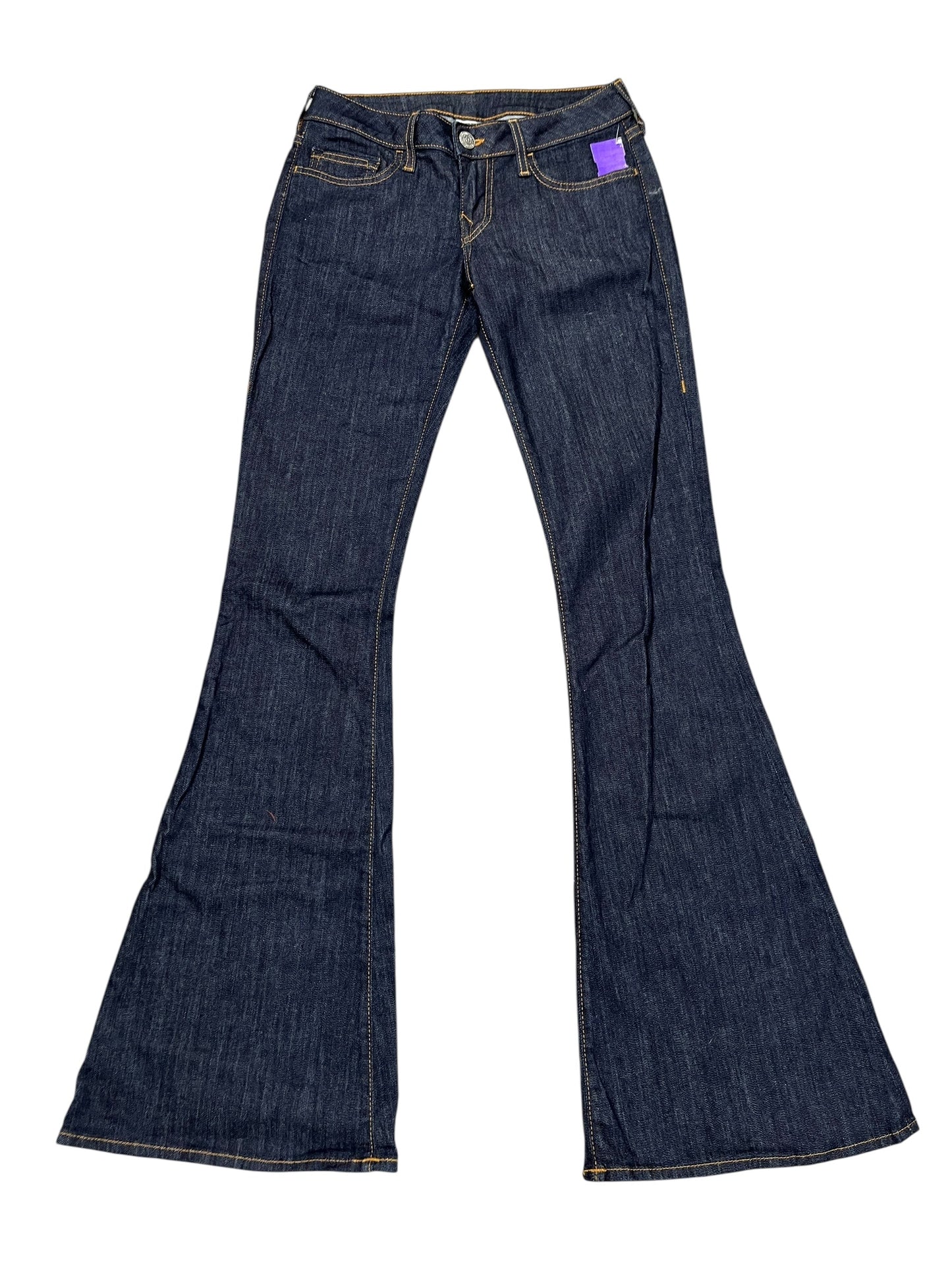 Jeans Flared By True Religion In Blue Denim, Size:8