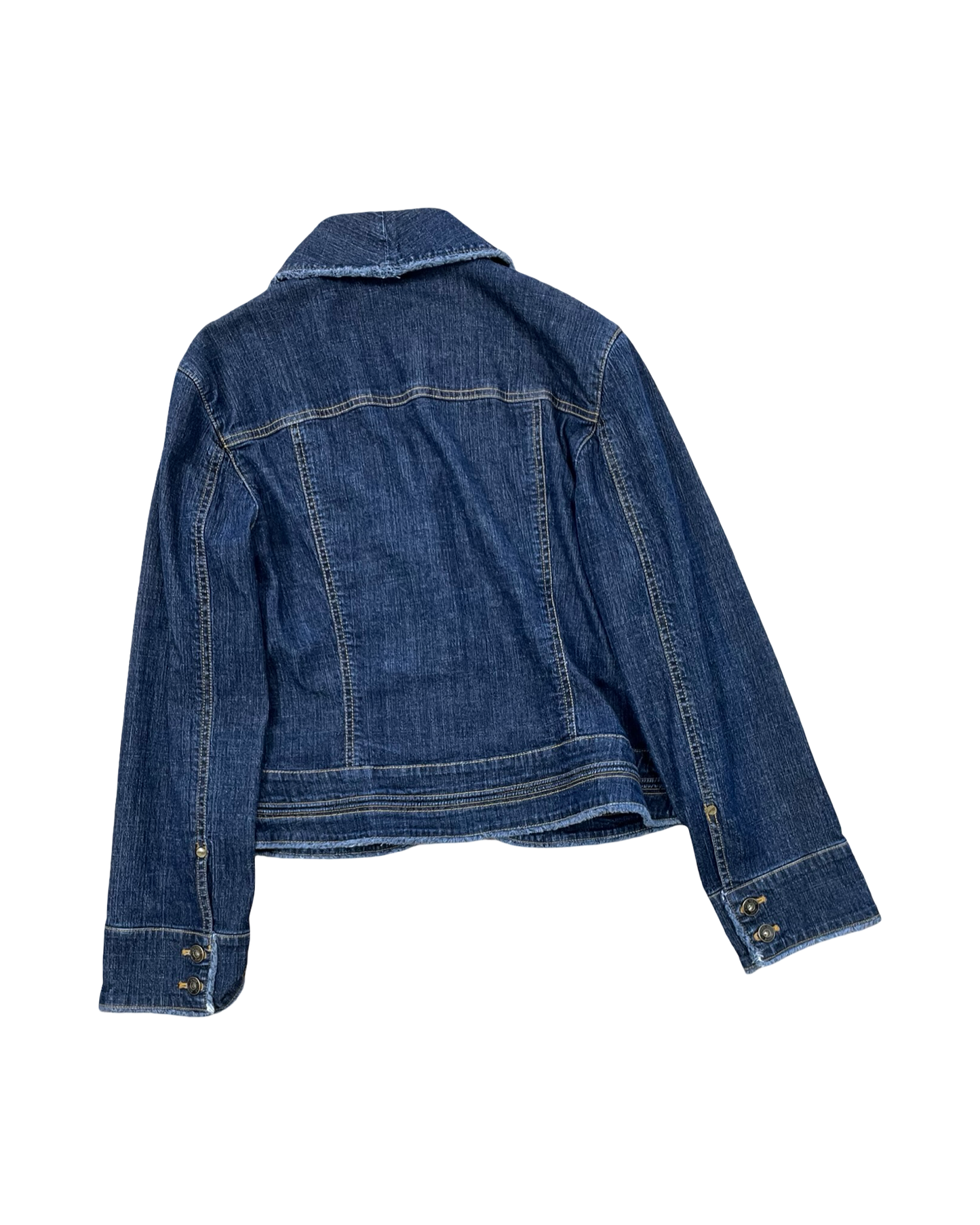 Jacket Denim By Jones Wear In Blue Denim, Size:L