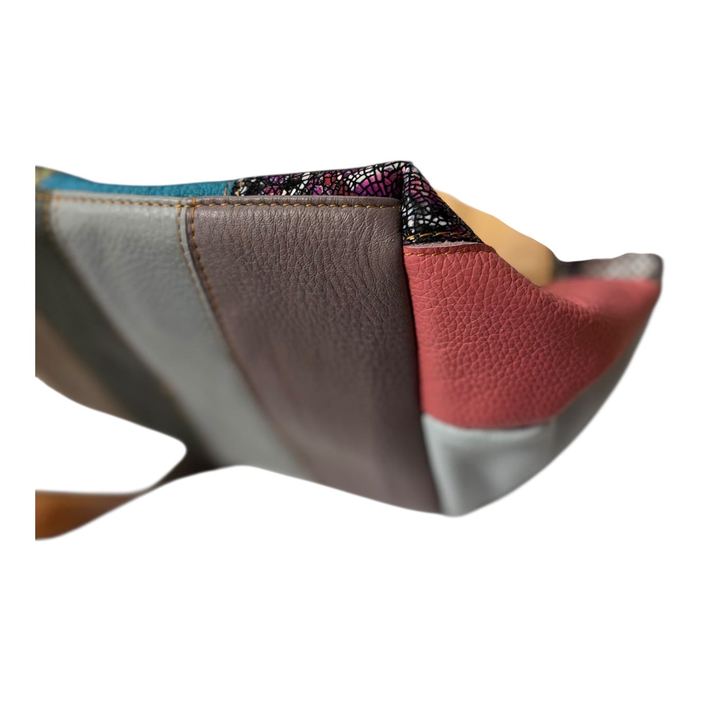 Handbag Leather By AMERI  In Multi, Size:Large