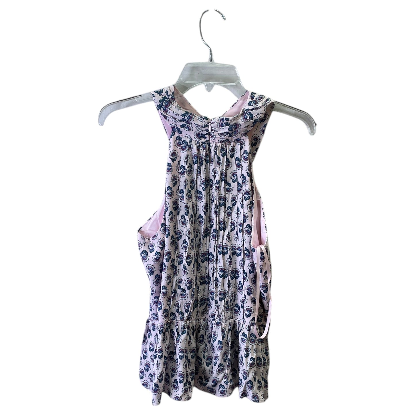 Top Sleeveless By Loft In Blue & Pink, Size:8