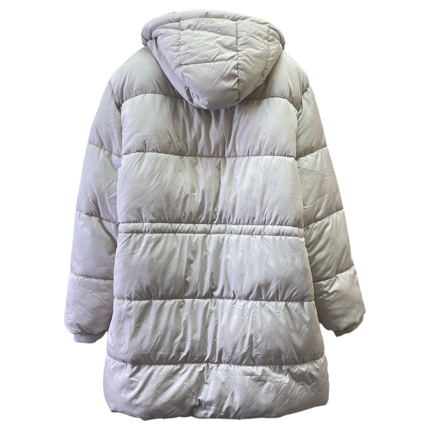 Coat Puffer & Quilted By Sebby In Cream, Size:Xl