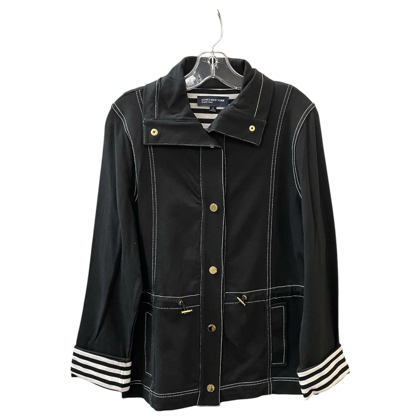 Jacket Other By Jones New York In Black & Gold, Size:M