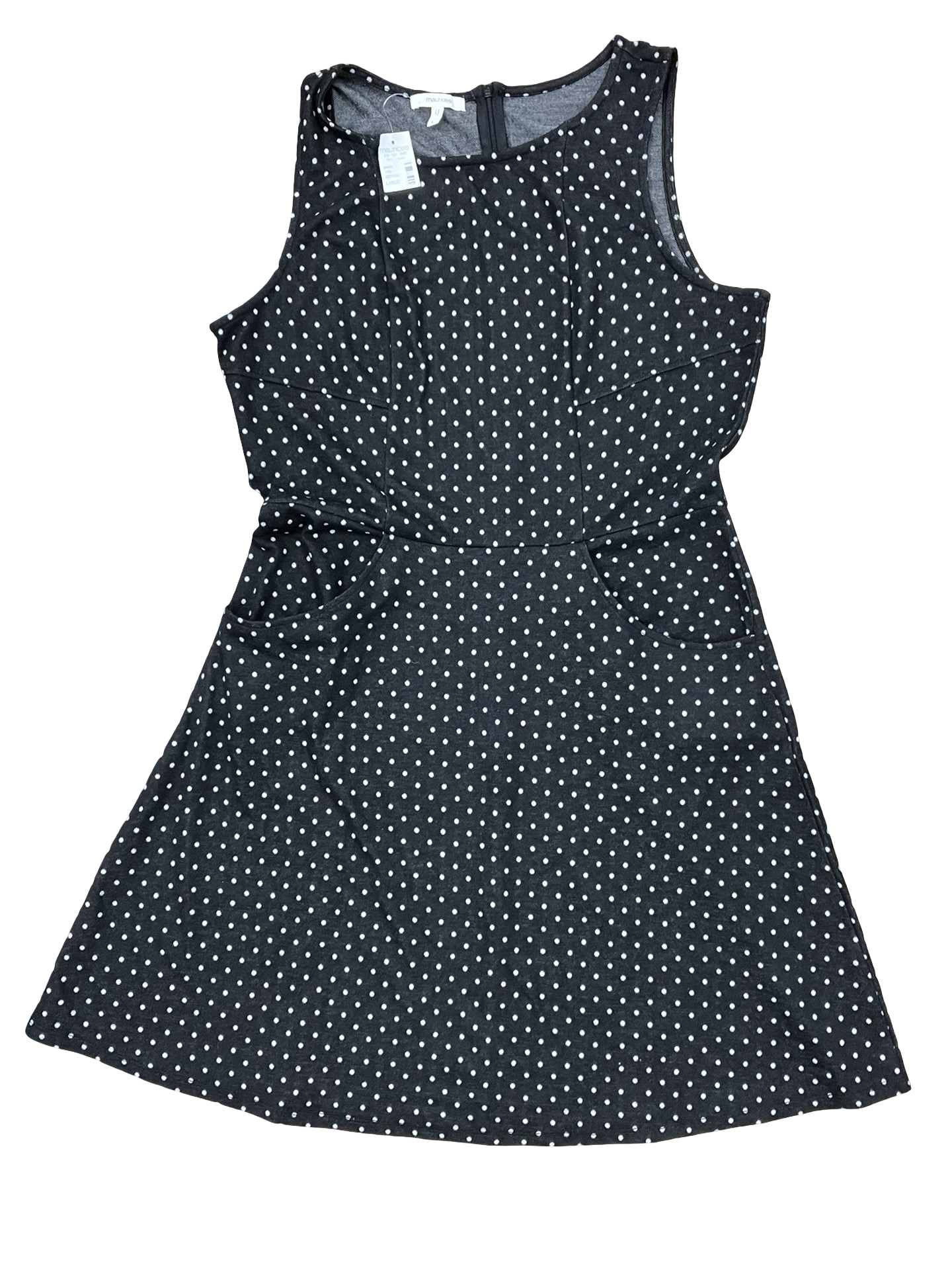 Dress Casual Maxi By Maurices In Black & White, Size:L