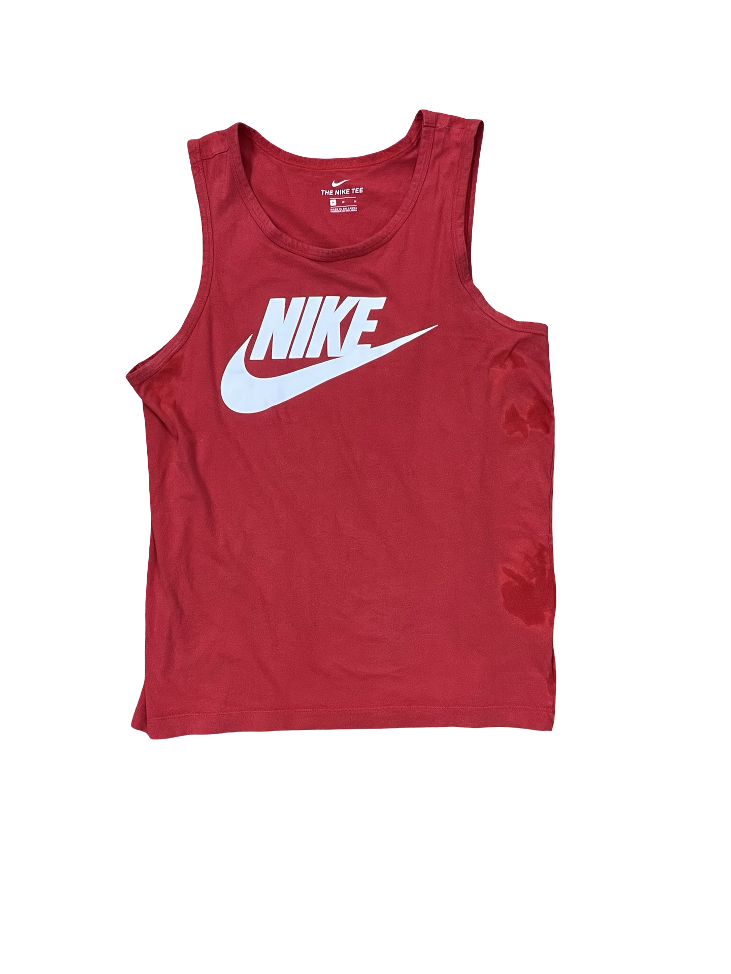 Tank Top By Nike In Red, Size:M