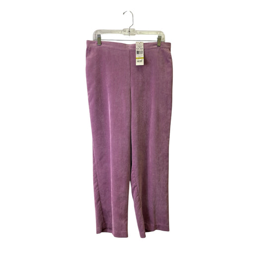 Pants Corduroy By Alfred Dunner In Pink, Size:14