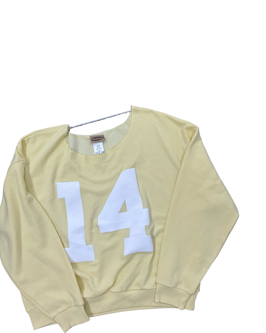 Sweatshirt Crewneck By Clothes Mentor In Yellow, Size:Xl