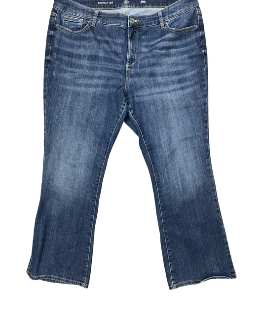 Jeans Boot Cut By St Johns Bay In Blue Denim, Size:20