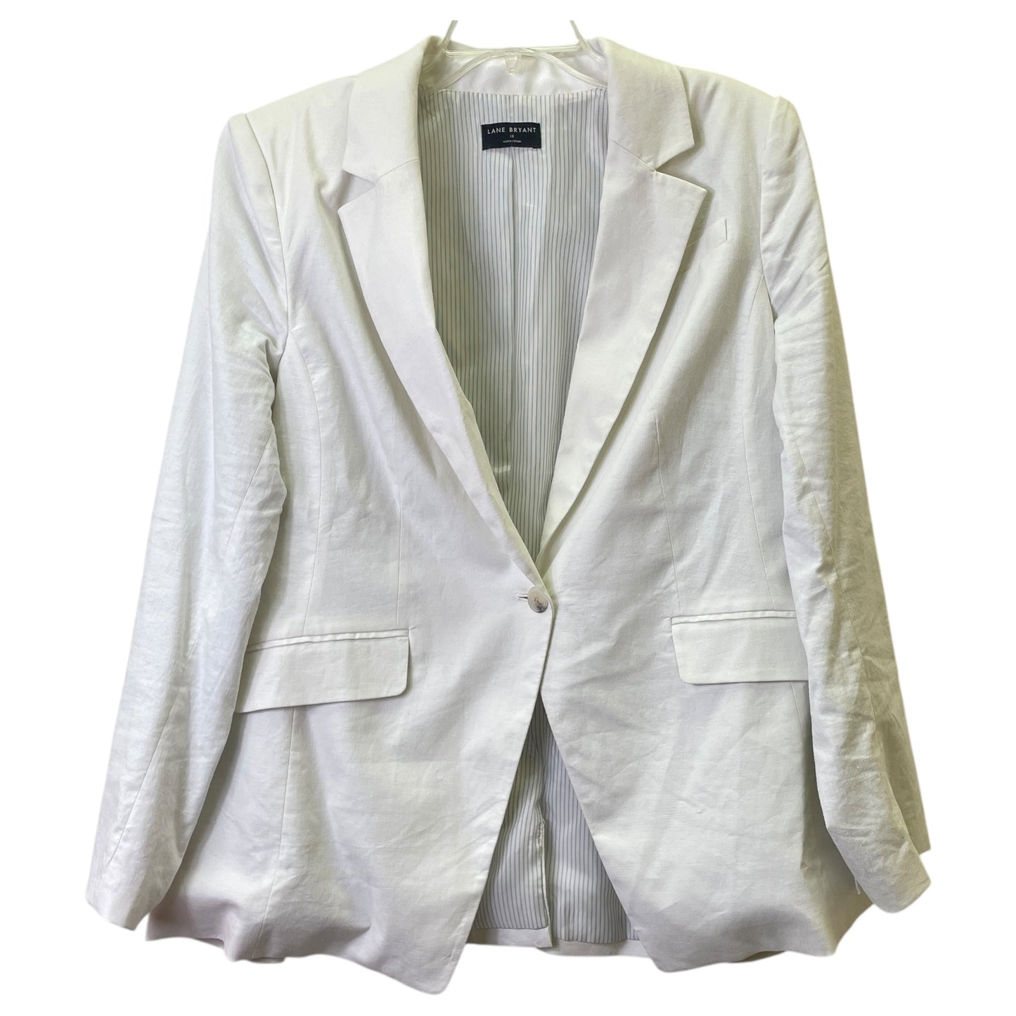 Blazer By Lane Bryant In Cream, Size:1X