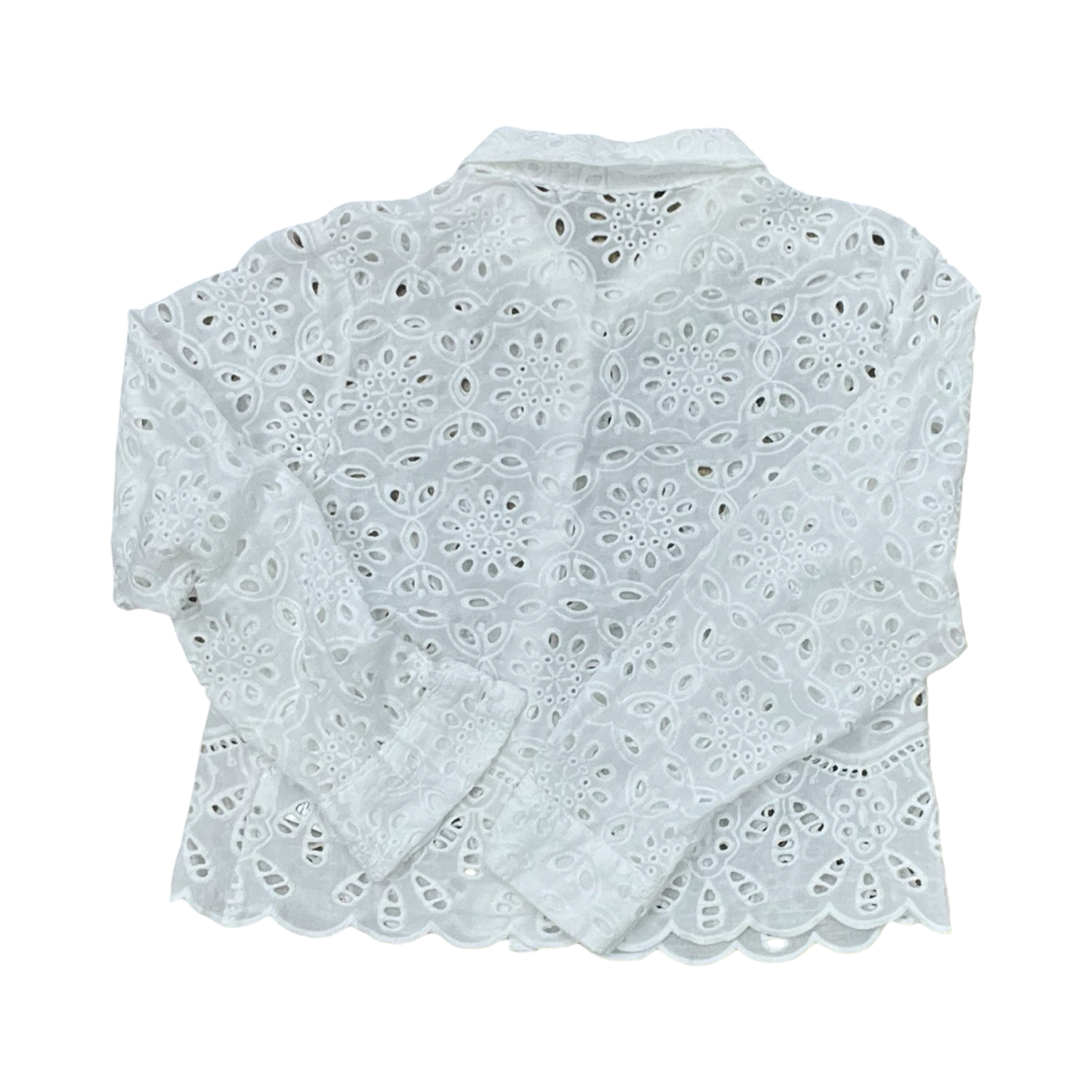 Blouse Ls By Vigoss In White, Size:L