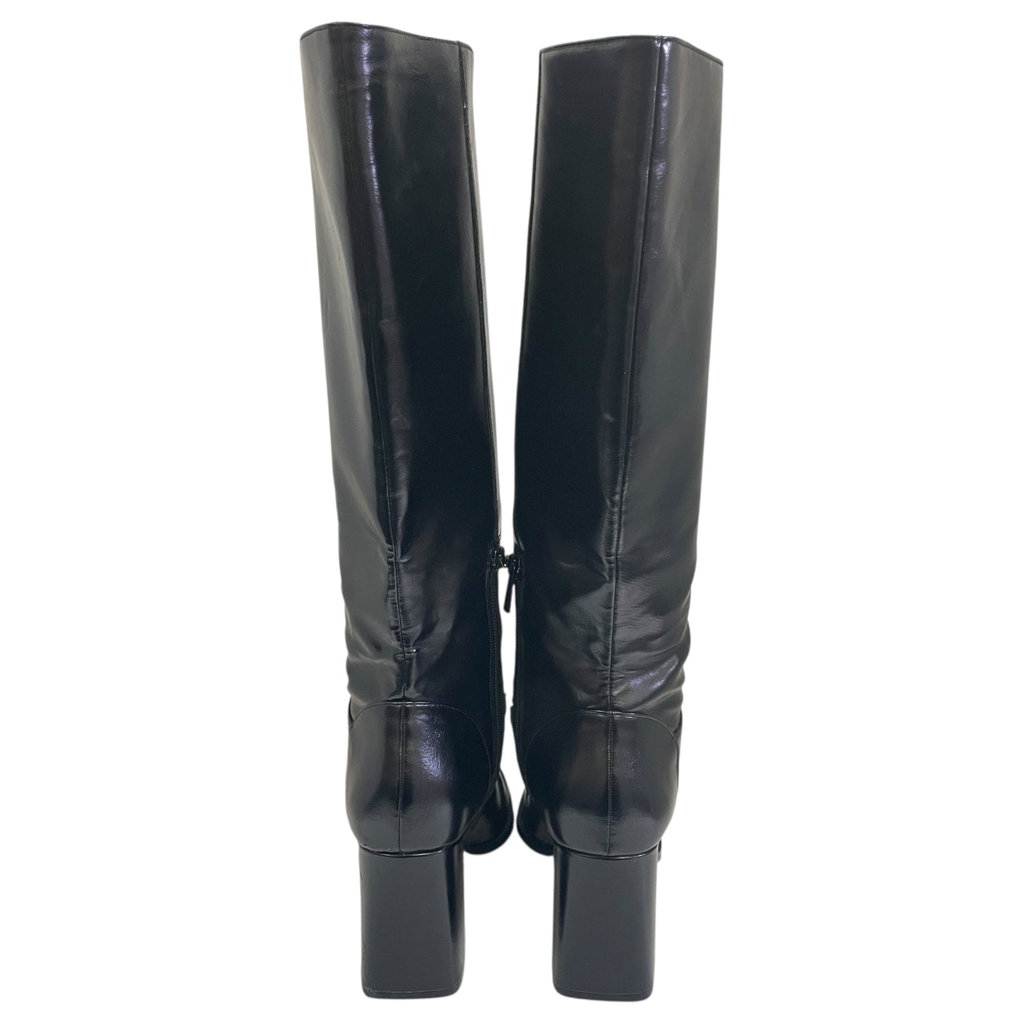 Boots Knee Heels By Stradivarius In Black, Size:8.5