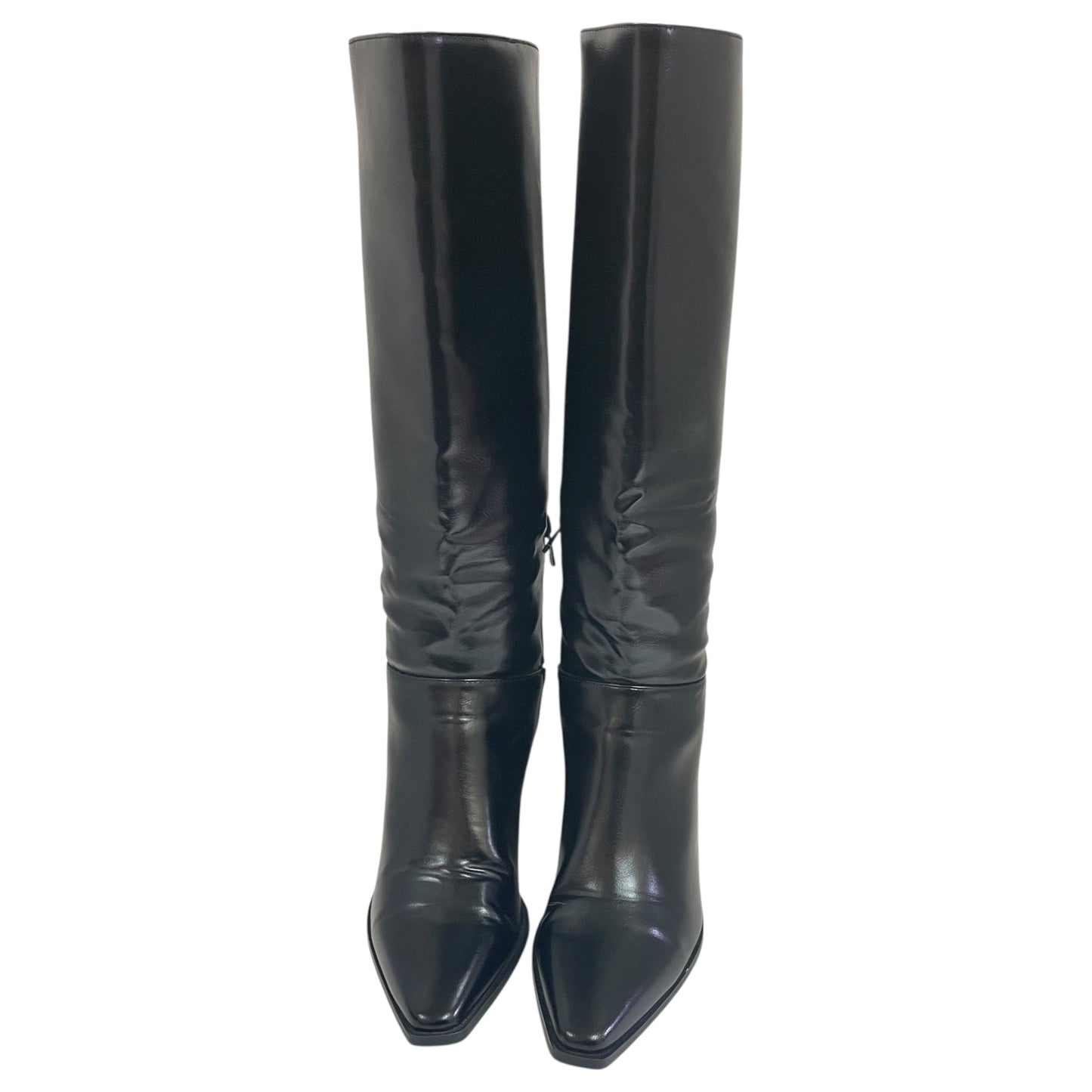 Boots Knee Heels By Stradivarius In Black, Size:8.5