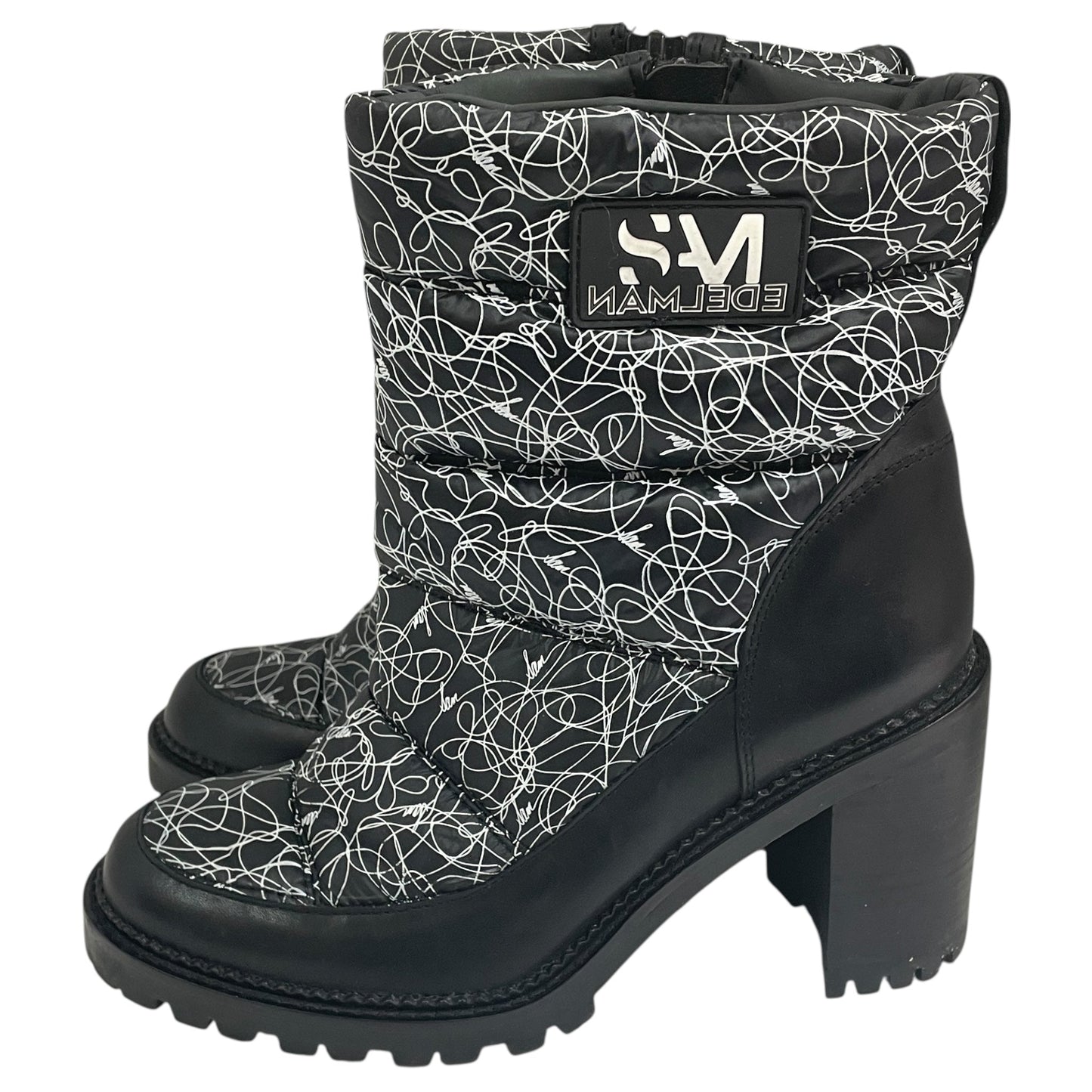 Boots Snow By Sam Edelman In Black & White, Size:8
