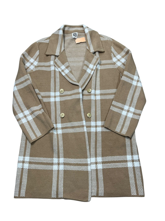 Cardigan By Anne Klein In Tan, Size:L