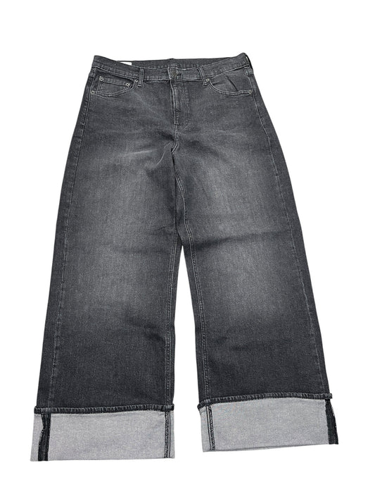Jeans Wide Leg By Gap In black, Size:16