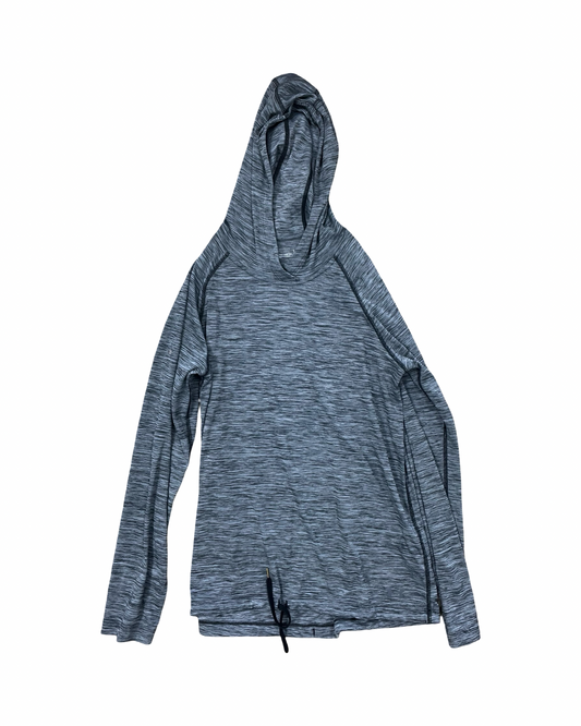 Athletic Top Ls Hoodie By Under Armour In Grey, Size:L