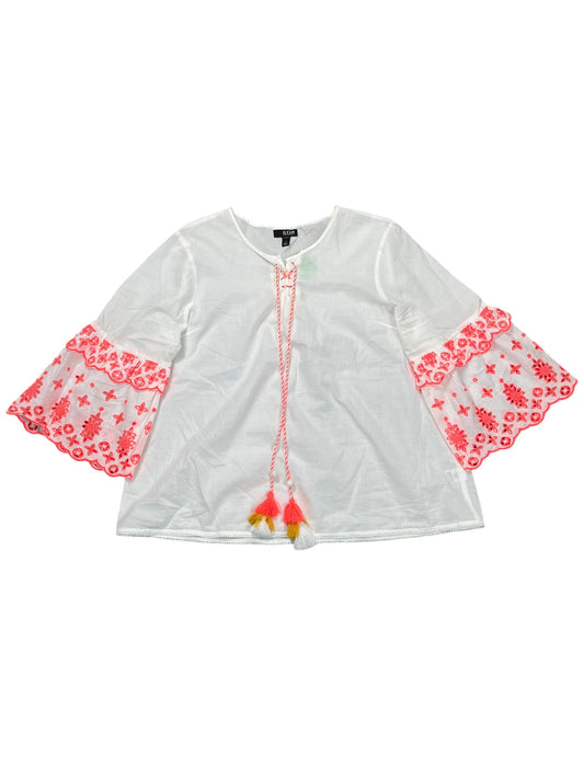 Blouse 3/4 Sleeve By Ana In White, Size:Xl