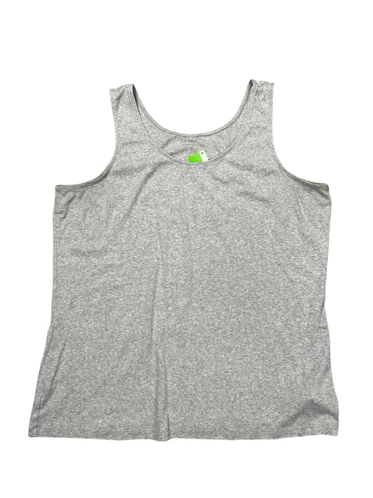Tank Top By Coldwater Creek In Grey, Size:2X