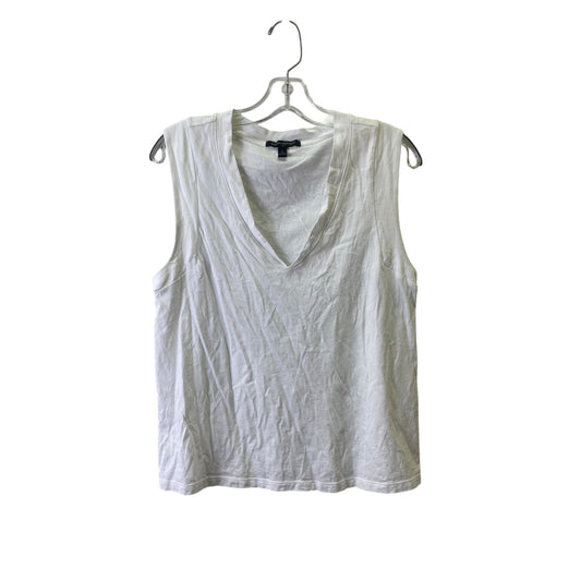 Top SLEEVELESS By Banana Republic In White, Size:S