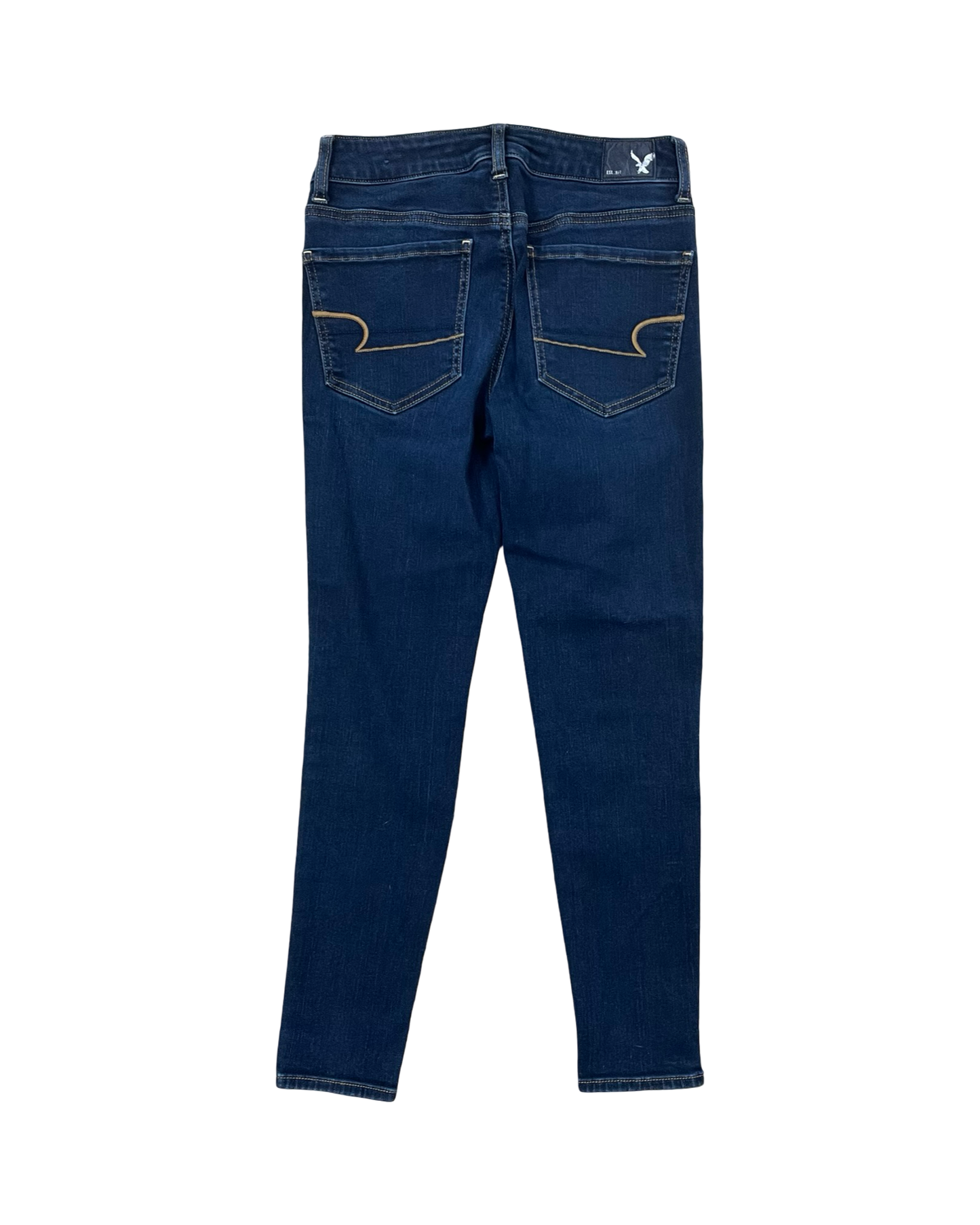Jeans Skinny By American Eagle In Blue Denim, Size:6P