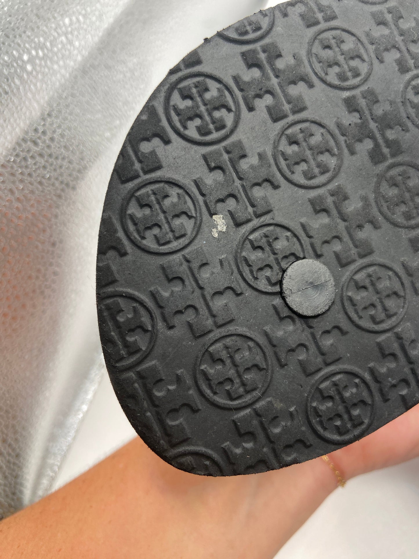 Sandals Designer By Tory Burch In Black, Size: 10