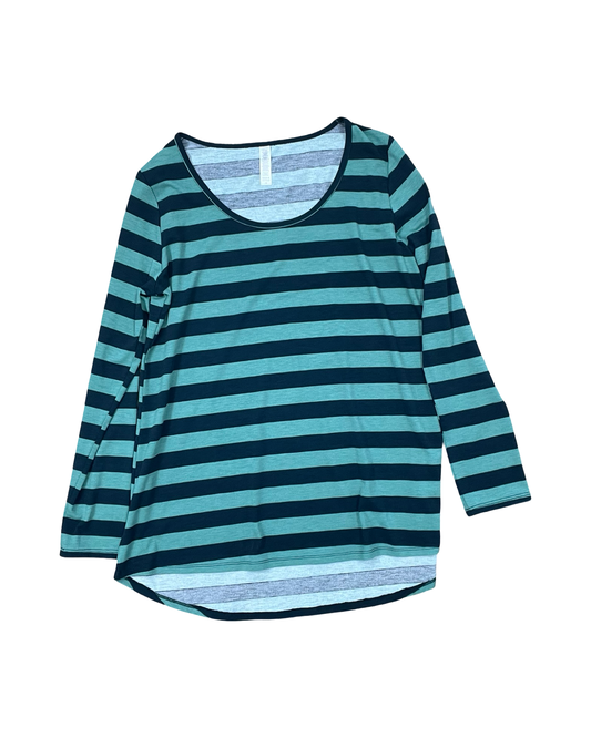 Top Ls By Clothes Mentor In Blue & Green, Size:M