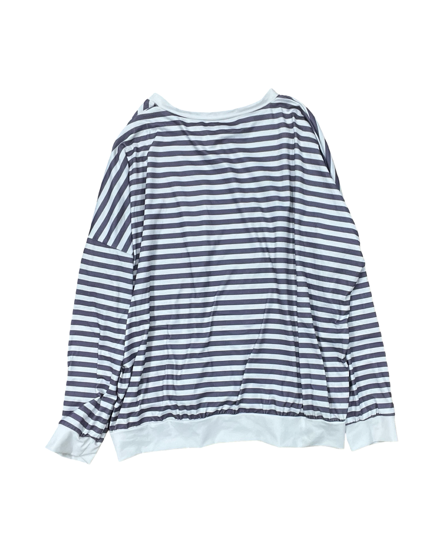 Top Ls By Clothes Mentor In Purple & White, Size:L