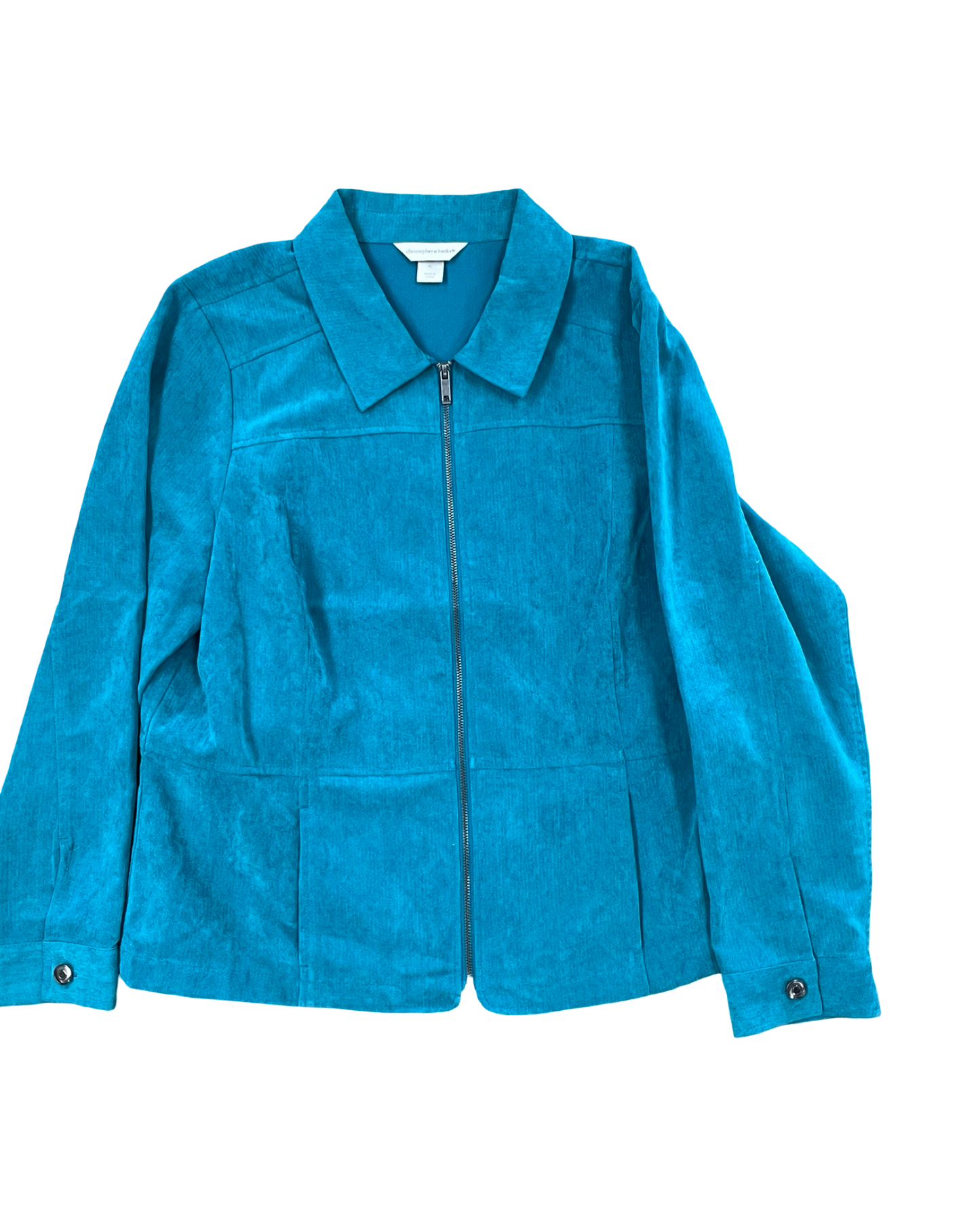 Jacket Other By Christopher And Banks In Teal, Size:Xl