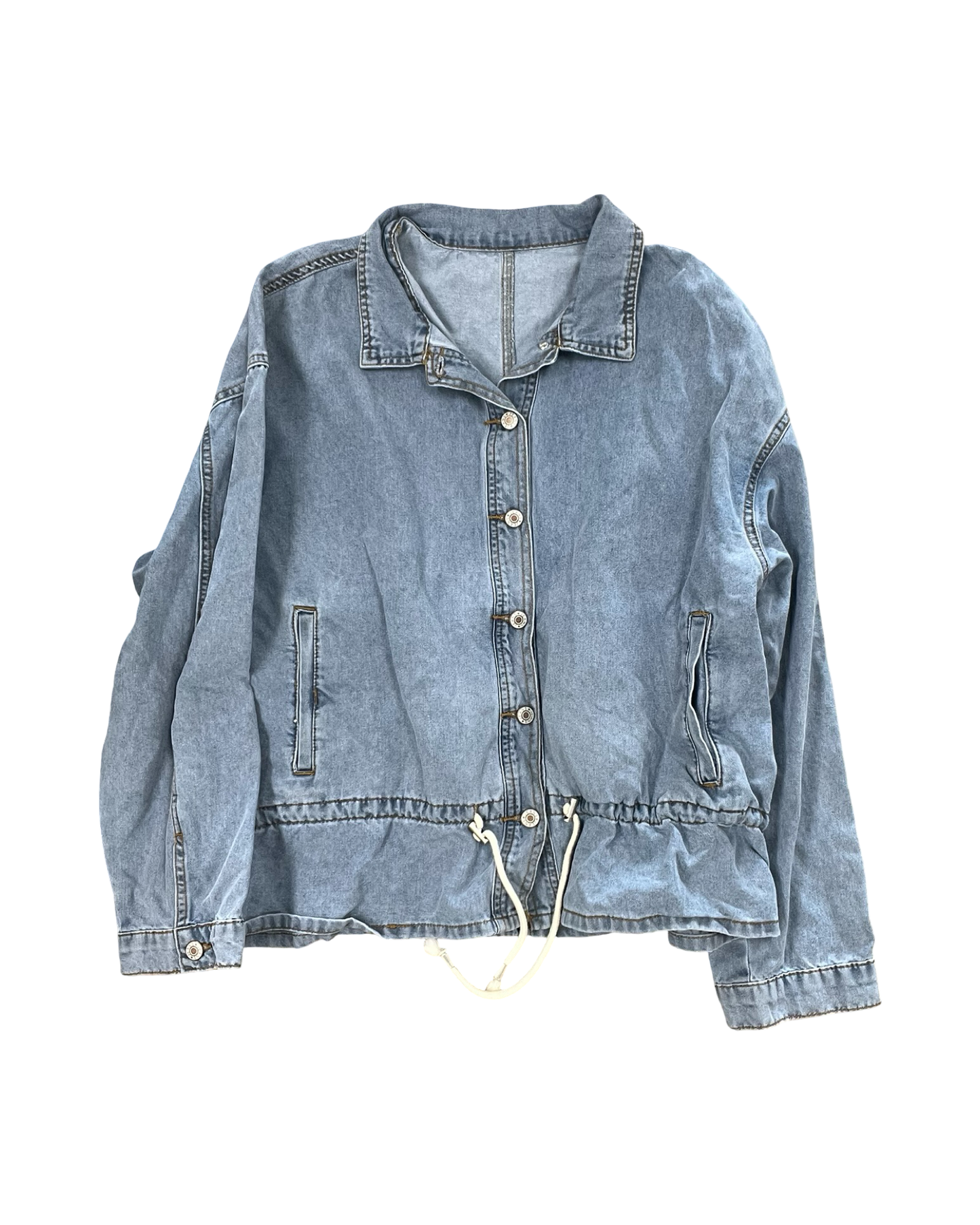 Jacket Denim By Clothes Mentor In Blue Denim, Size:Xl