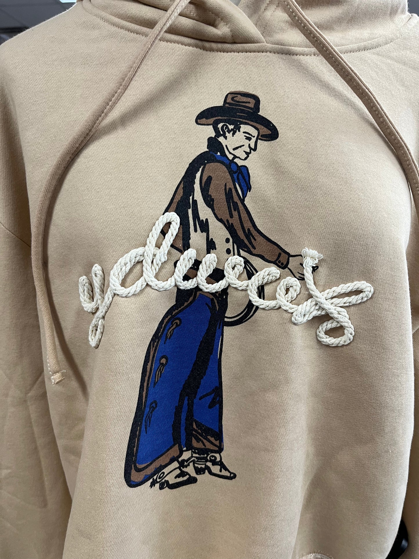Sweatshirt Hoodie By Clothes Mentor In Tan, Size:M