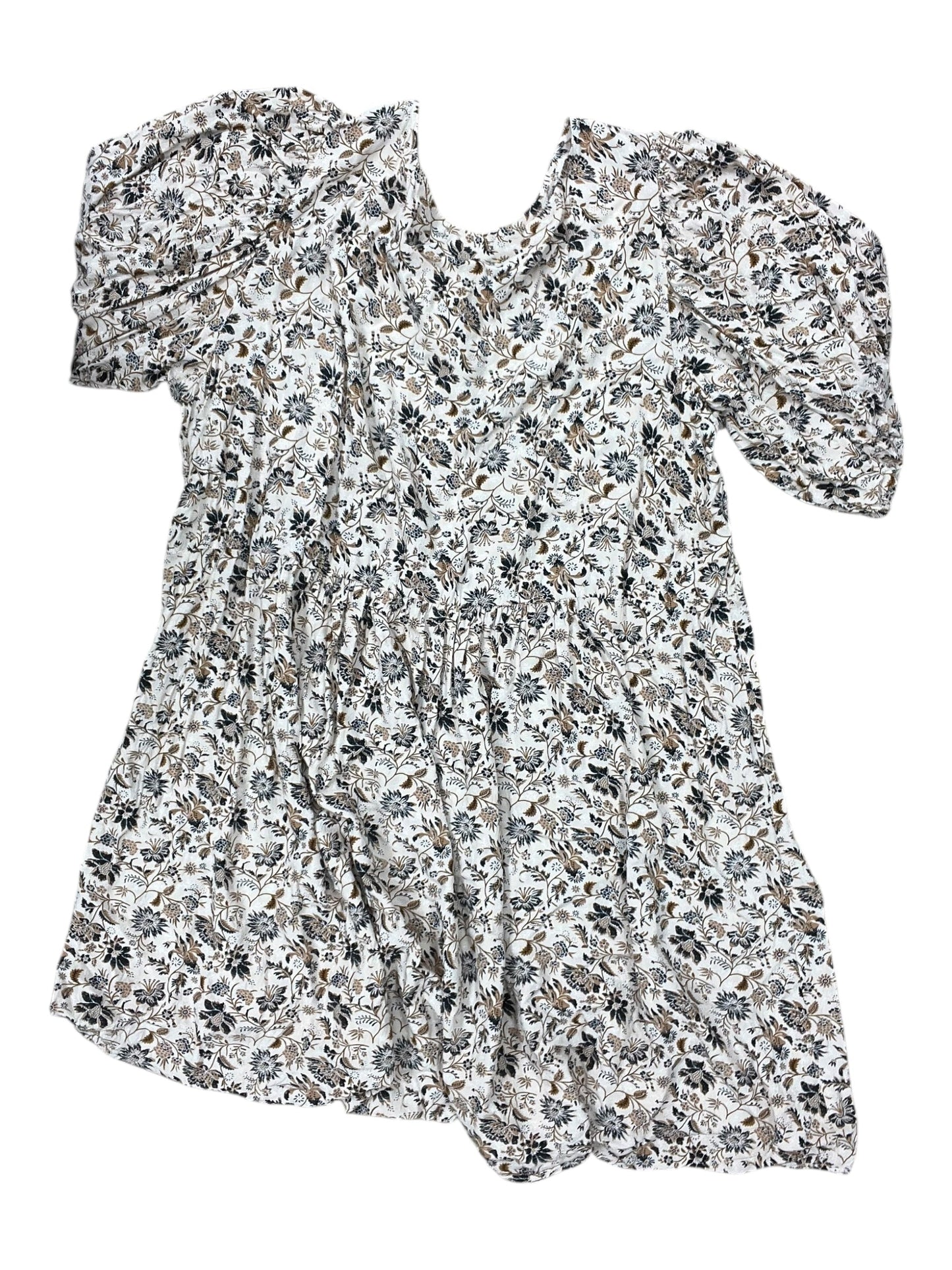 Dress Casual Midi By Ellos In Tan, Size:2X