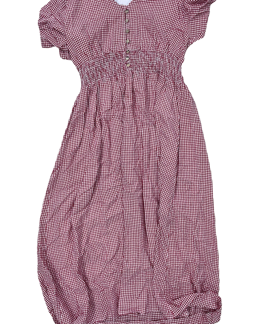 Dress Casual Maxi By Reborn In Red & White, Size:L