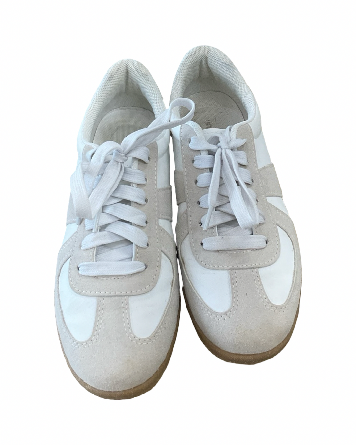 Shoes Sneakers By Madden Girl In Tan & White, Size:7