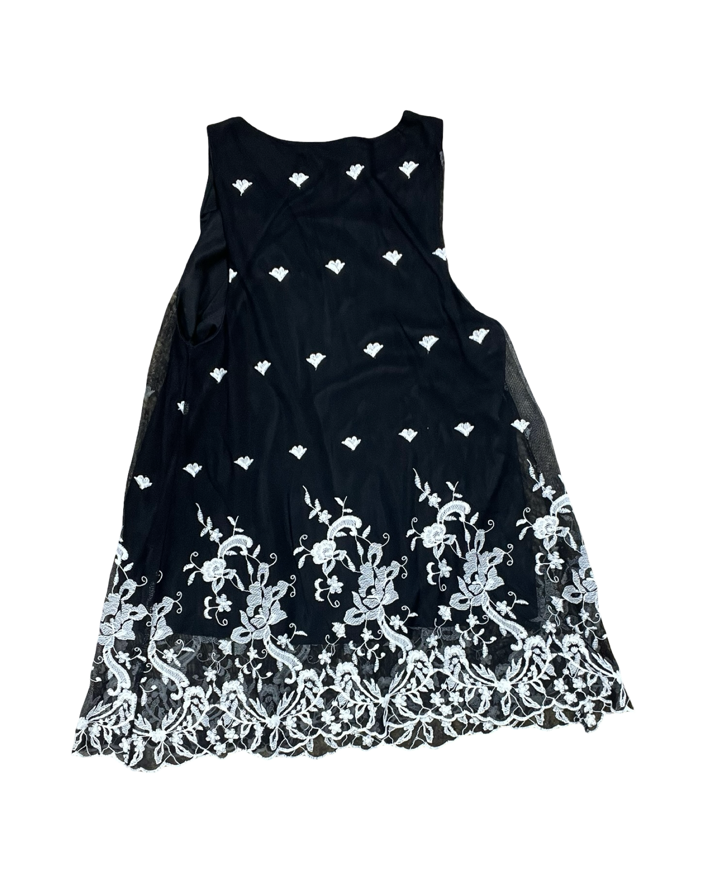 Tank Top By Clothes Mentor In Black & Cream, Size:M