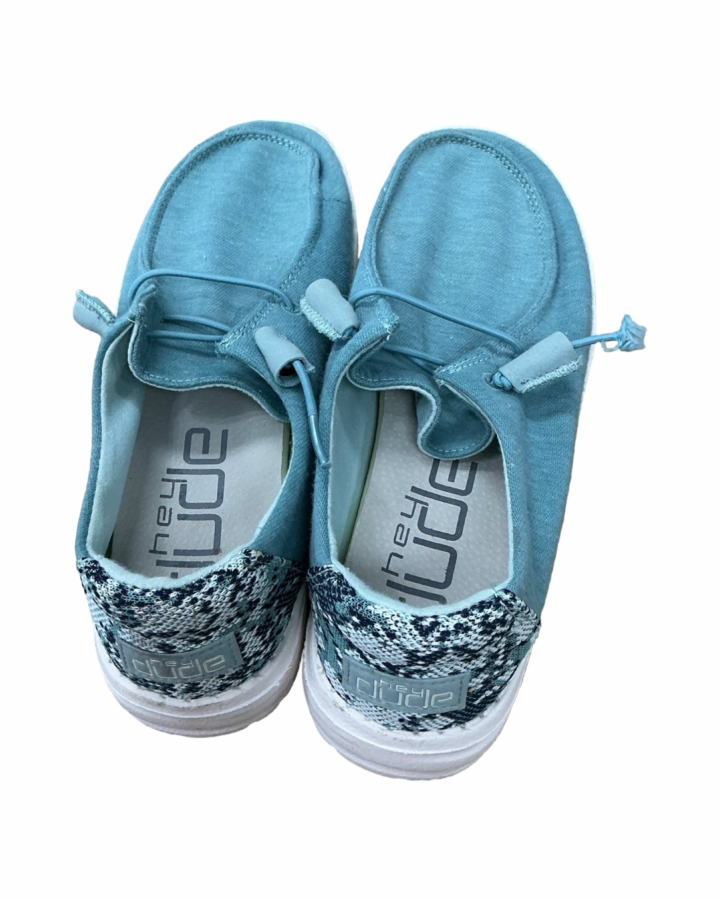Shoes Flats By Hey Dude In Teal, Size:6