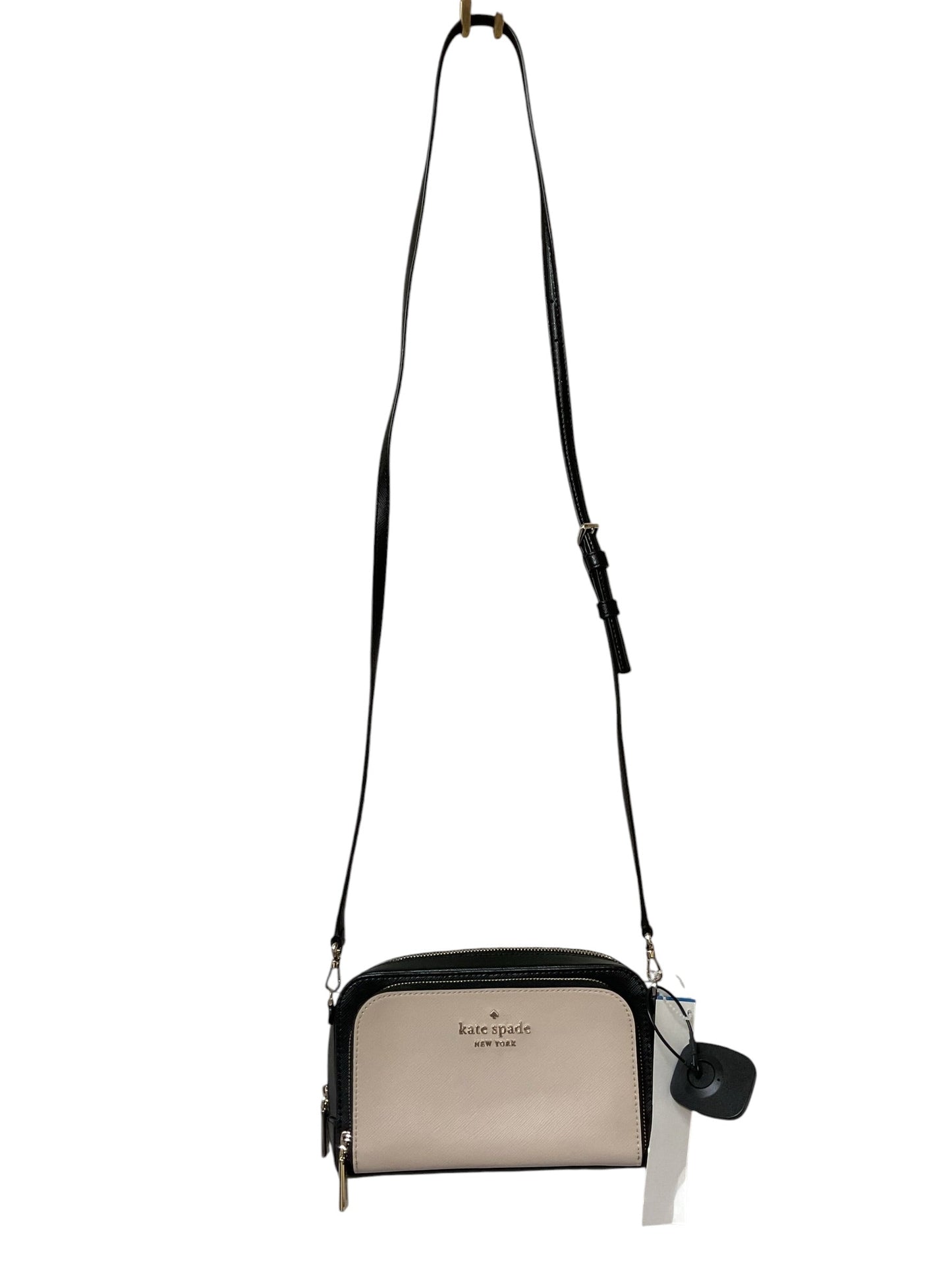 Crossbody Designer By Kate Spade In Black & Tan, Size:Small