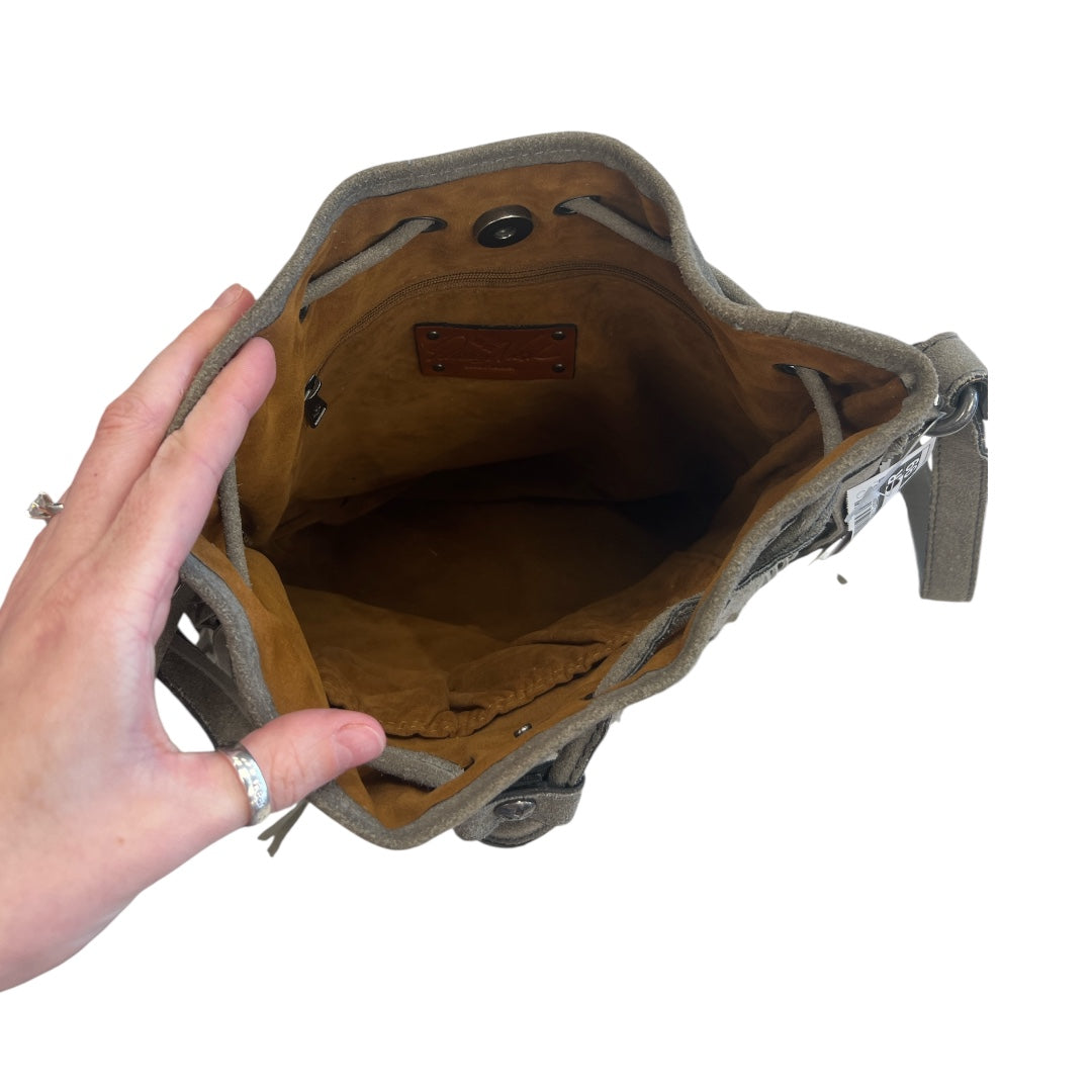 Crossbody Designer By Patricia Nash In Grey, Size:Medium