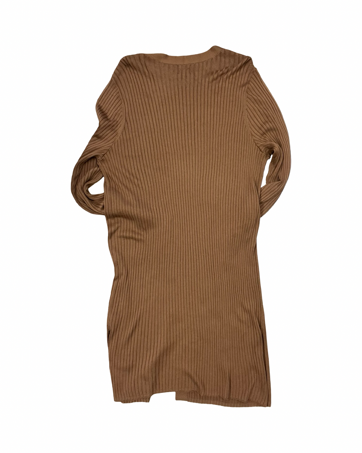 Sweater Cardigan By Worthington In Brown, Size:1X