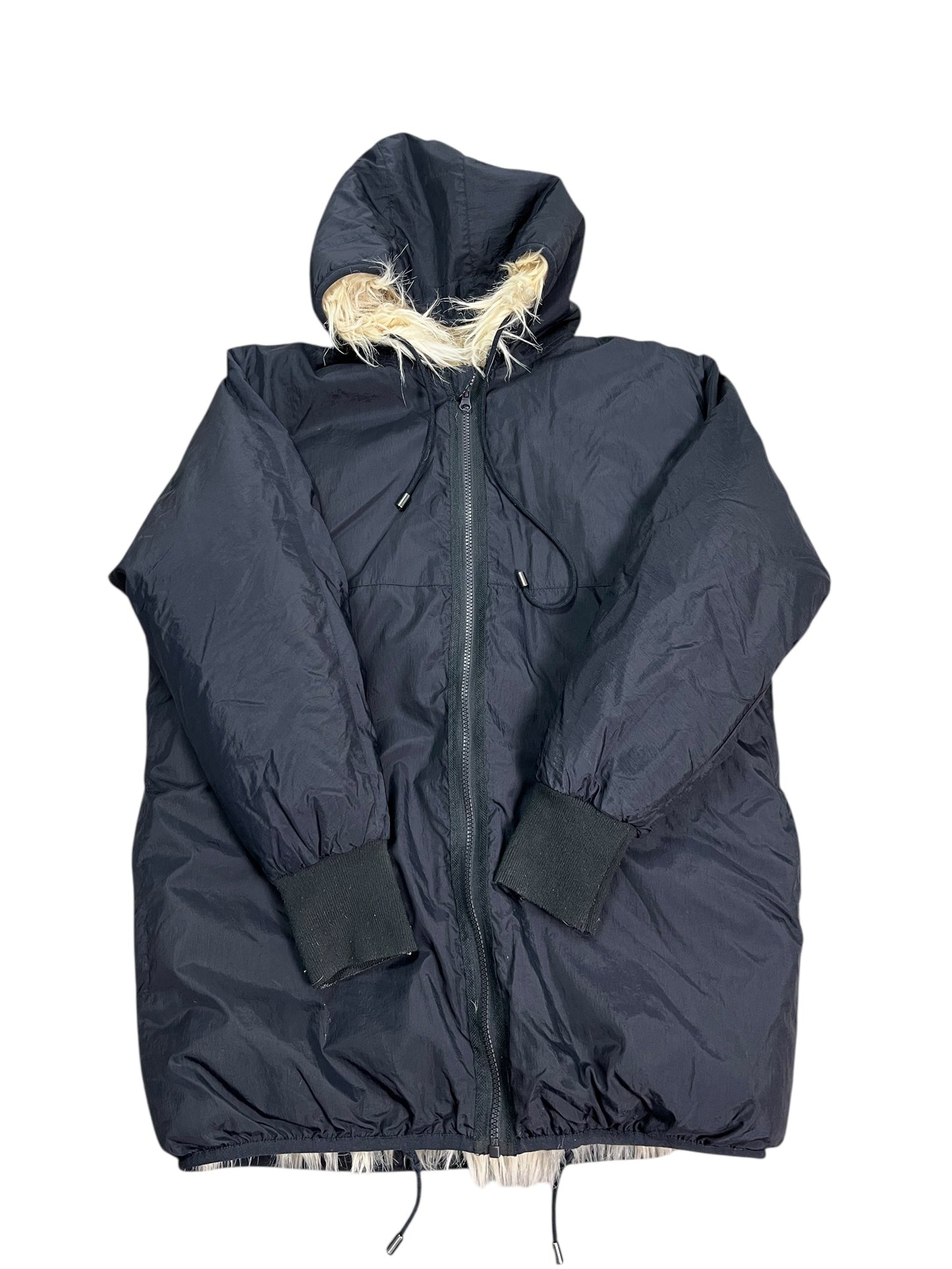 Coat Faux Fur & Sherpa By Rd Style In Black, Size:S