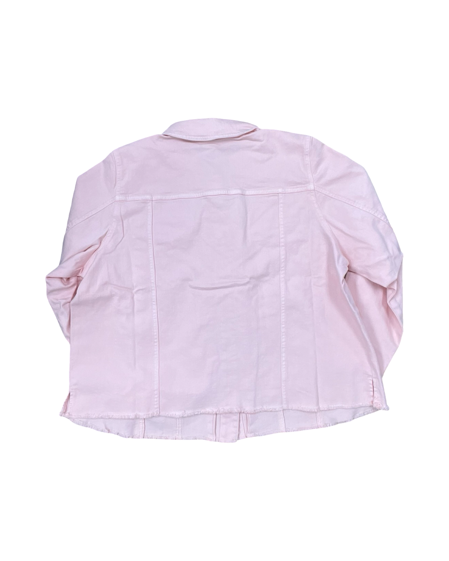 Jacket Denim By Clothes Mentor In Pink Denim, Size:2X