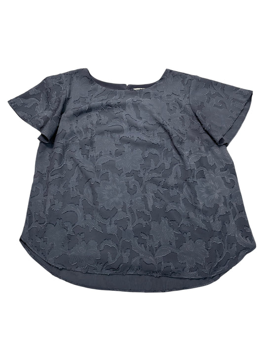 Blouse Ss By Loft In Grey, Size:2X