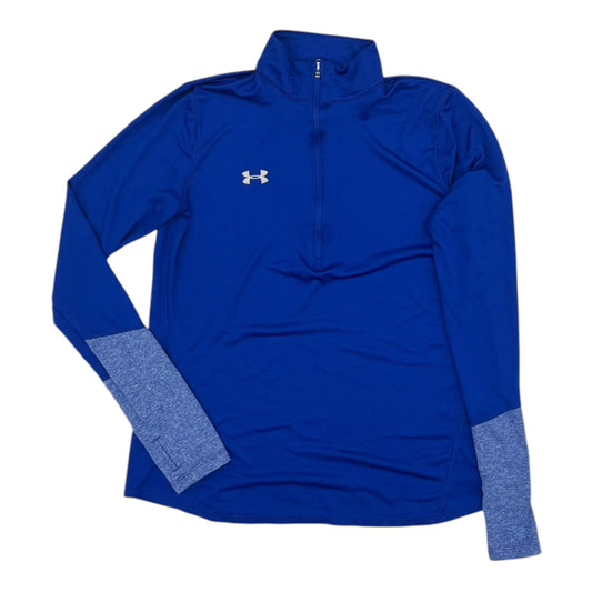 Athletic Top Ls Collar By Under Armour In Blue, Size:M