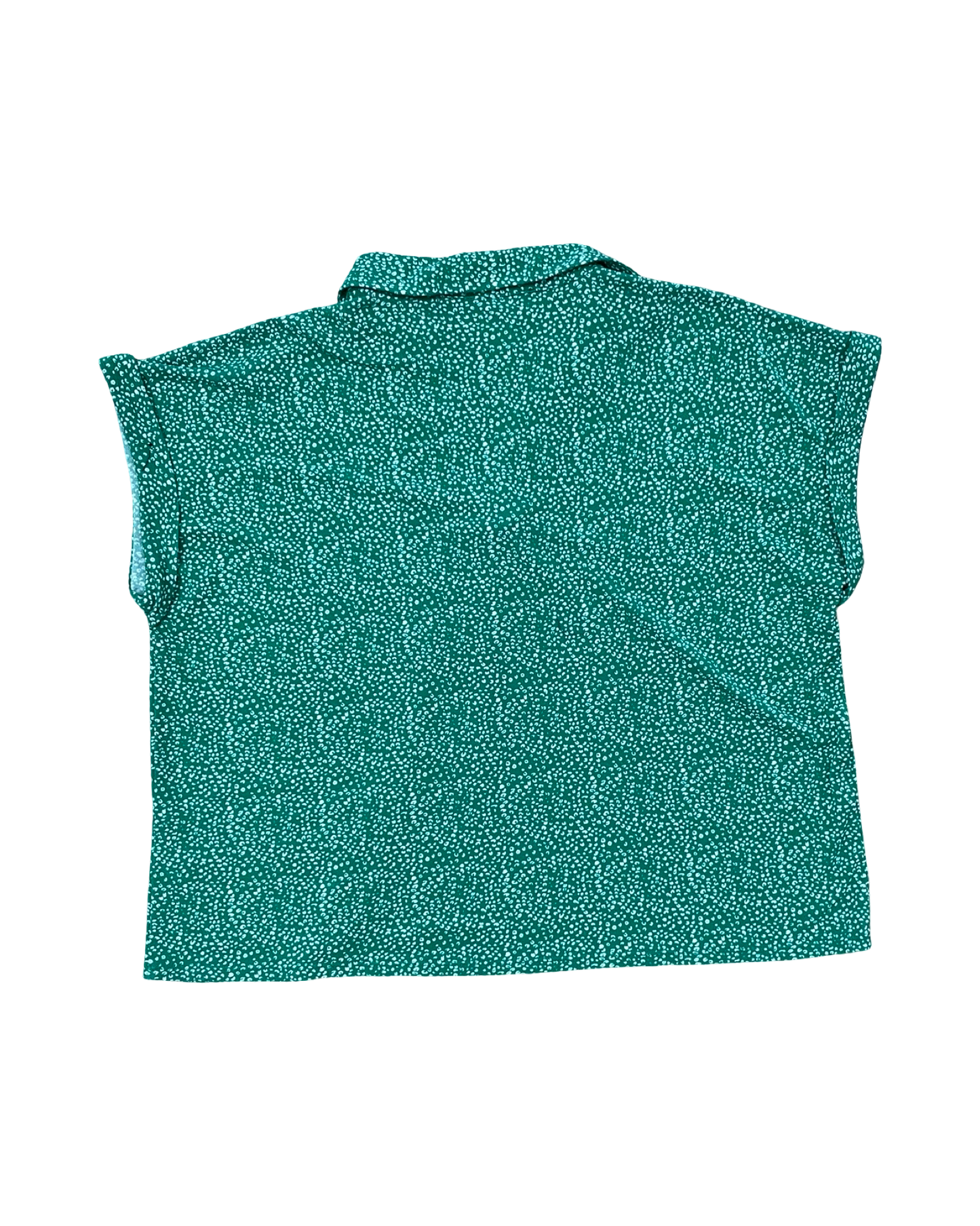 Top Sleeveless By Adrianna Papell In Green & White, Size:M